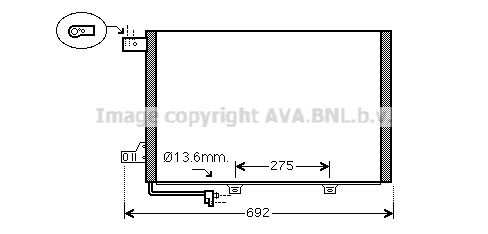 AVA QUALITY COOLING Lauhdutin, ilmastointilaite MS5578